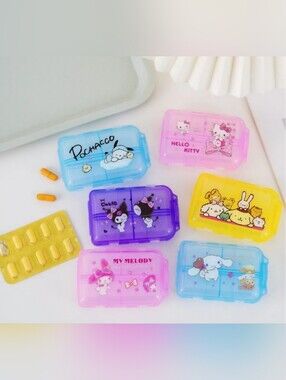 Sanrio Mini Pill Box Set - Pastel Characters